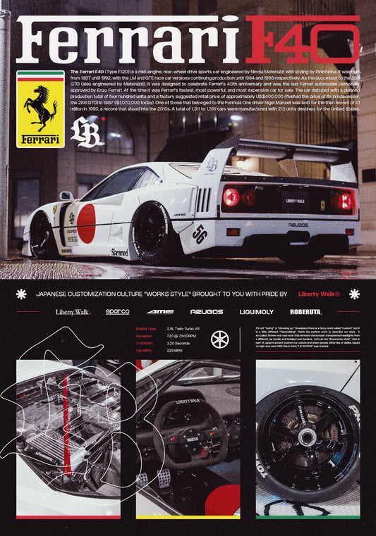 Ferrari poster 30x40