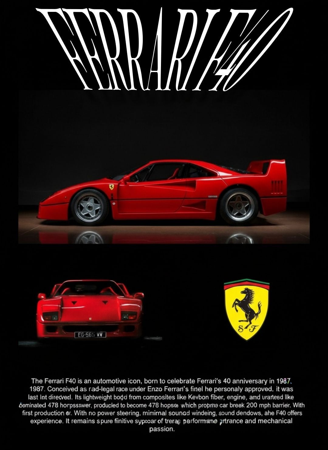 Ferrari poster 30x40