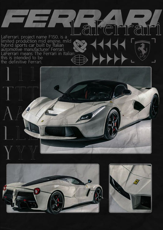 Ferrari collage poster 30x40