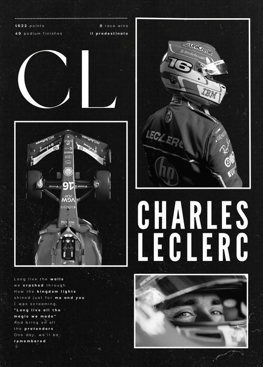 Charles leclerc poster 30x40